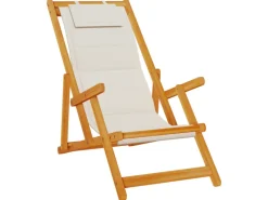 vidaXL Strandstühle 2 Stk Klappbar Akazienholz & Textilene 3325142* Discount