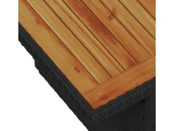 Gartenmöbel-Sets|Lounge-Gartenmöbel|vidaXL 8-Teiliges Garten-Sofa-Set mit Kissen in Schwarz aus Poly Rattan 3358665