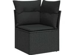 vidaXL 8-Teiliges Garten-Sofa-Set mit Kissen in aus Poly Rattan und Akazie 3361474*