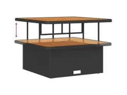 vidaXL 8-Teiliges Garten-Sofa-Set mit Kissen in aus Poly Rattan und Akazie 3361474*