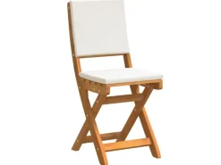 vidaXL 3-Teiliges Klappbares Bistro-Set mit Kissen aus Echtem Akazienholz 4105510* Discount