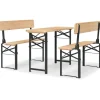 vidaXL 3-Tlg Biertisch-Set Klappbar Massivholz Tanne 363112* Online