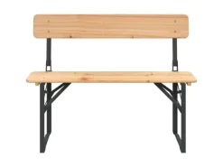 vidaXL 3-Tlg Biertisch-Set Klappbar Massivholz Tanne 363112* Online