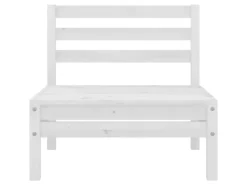 Lounge-Gartenmöbel|vidaXL 5-tlg Garten-Lounge-Set Weiß Kiefer Massivholz Modell 19