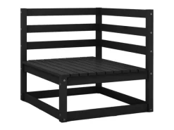 Lounge-Gartenmöbel|Gartenmöbel-Sets|vidaXL 10-tlg Garten-Lounge-Set Schwarz Massivholz Kiefer Modell 5