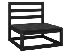 Lounge-Gartenmöbel|Gartenmöbel-Sets|vidaXL 10-tlg Garten-Lounge-Set Schwarz Massivholz Kiefer Modell 5