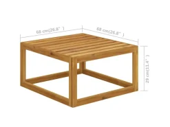 vidaXL 5-tlg Garten-Lounge-Set mit Kissen Massivholz Akazie Modell 15* Discount