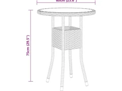vidaXL 5-tlg Garten-Lounge-Set Poly Rattan Beige* Discount