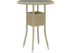 vidaXL 5-tlg Garten-Lounge-Set Poly Rattan Beige* Discount