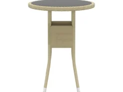 vidaXL 5-tlg Garten-Lounge-Set Poly Rattan Beige* Discount