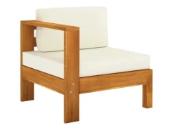 vidaXL 5-tlg Garten-Lounge-Set mit Creme Auflagen Massivholz Akazie* Hot