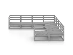 Lounge-Gartenmöbel|vidaXL 8-Tlg Garten-Lounge-Set Massivholz Kiefer 3075976