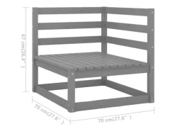Lounge-Gartenmöbel|vidaXL 8-Tlg Garten-Lounge-Set Massivholz Kiefer 3075976
