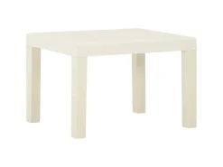 vidaXL 3-tlg Garten-Lounge-Set mit Auflagen Kunststoff Weiß*