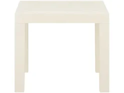 vidaXL 3-tlg Garten-Lounge-Set mit Auflagen Kunststoff Weiß*