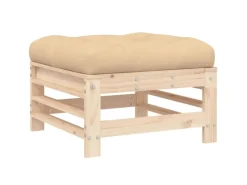 vidaXL 3-tlg Garten-Lounge-Set mit Kissen Massivholz* Outlet