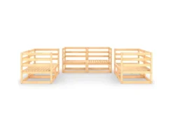 vidaXL 6-tlg Garten-Lounge-Set Massivholz Kiefer Modell 3* Best
