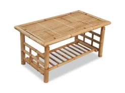 vidaXL 4-tlg Garten-Lounge-Set mit Auflagen Bambus*