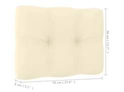 Sitzkissen|vidaXL 4-tlg Garten-Lounge-Set mit Kissen Kiefer Massivholz Modell 19