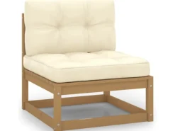 Sitzkissen|vidaXL 4-tlg Garten-Lounge-Set mit Kissen Kiefer Massivholz Modell 19