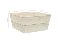 vidaXL 5-Tlg Garten-Paletten-Lounge-Set Imprägniertes Fichtenholz 3063716* Best