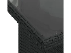 Lounge-Gartenmöbel|vidaXL 5-Tlg Garten-Sofagarnitur mit Kissen Schwarz Poly Rattan 3269136