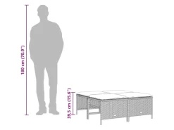 vidaXL 5-tlg Garten-Sofagarnitur mit Kissen Hellgrau Poly Rattan Modell 6* Sale