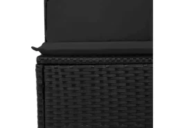 Gartenmöbel-Sets|vidaXL 9-tlg Garten-Sofagarnitur mit Kissen Schwarz Poly Rattan Modell 127