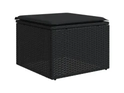 Gartenmöbel-Sets|vidaXL 9-tlg Garten-Sofagarnitur mit Kissen Schwarz Poly Rattan Modell 127