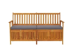 vidaXL Truhenbank mit Kissen 148 cm Massivholz Akazie* Outlet