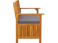 vidaXL Truhenbank mit Kissen 148 cm Massivholz Akazie* Outlet