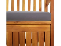 vidaXL Truhenbank mit Kissen 148 cm Massivholz Akazie* Outlet