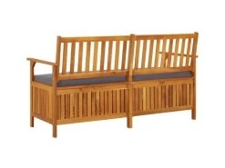 vidaXL Truhenbank mit Kissen 148 cm Massivholz Akazie* Outlet