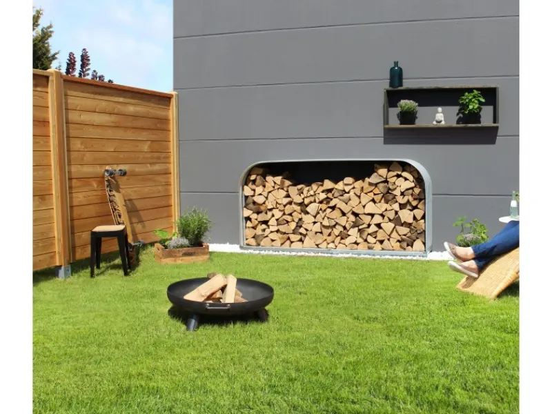 Kaminholzregal Ardor 401 flach Zinkm*Vitavia Best