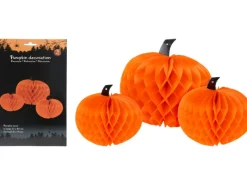 Weitere Anlässe|Waben-Dekoration Kürbis-Design Papier 2x 16 cm x 19 cm 1x 27 cm x 30 cm