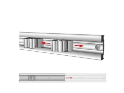 Wagner Gerätehalter 5-teilig Clips & Schiene Ausziehbar 60-110 mm x 55 cm*Wagner design yourself