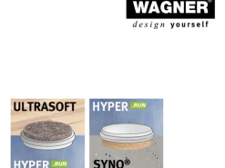 Möbelfuß Justus Lounge QuickClick mit Anschraubplatte 4er Set*Wagner New