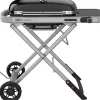 Weber Gasgrills|Campingzubehör|Camping-Gasgrill Traveler mit 1 Brenner und Rollwagen Schwarz