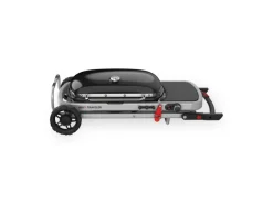 Weber Gasgrills|Campingzubehör|Camping-Gasgrill Traveler mit 1 Brenner und Rollwagen Schwarz