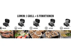 Elektrogrill Lumin mit Stand Black - Modern und Praktisch*Weber