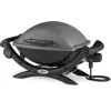 Weber Tischgrills|Elektrogrills|Elektro-Tischgrill Q 1400 Dark Grey mit 2.200 W