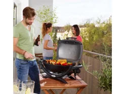 Weber Tischgrills|Elektrogrills|Elektro-Tischgrill Q 1400 Dark Grey mit 2.200 W