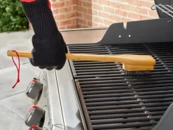 Weber Grillzubehör|Grillbürste mit Bambusholz-Griff 46 cm ohne Kratzer