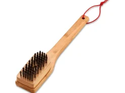 Grillbürste mit Bambusholz-Griff 30 cm ohne Kratzer*Weber New