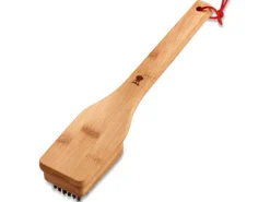 Grillbürste mit Bambusholz-Griff 30 cm ohne Kratzer*Weber New