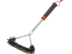 Grillbürste 3-seitig 46 cm Schwarz-Rot*Weber Clearance