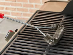 Grillbürste 3-seitig 46 cm Schwarz-Rot*Weber Clearance