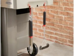 Grillbürste 3-seitig 46 cm Schwarz-Rot*Weber Clearance