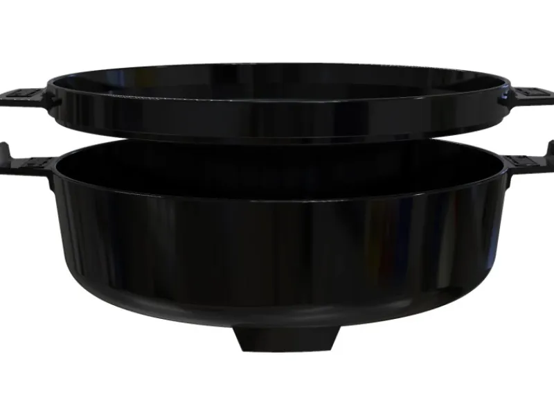 Weber Smoker|Campingzubehör|2in1 Dutch Oven & Pfanne - Gourmet BBQ System