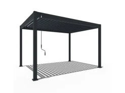 Weide Pavillons|Classic Alu-Stahl Pavillon 3 x 4 M Anthrazit Pergola Freistehend